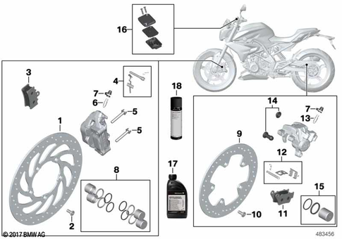 Brake Service for 2021 BMW-Motorrad G 310 GS #0