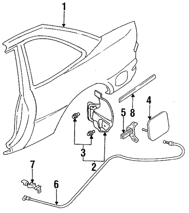 MB907919 - Body: Quarter Panel for Mopar Image