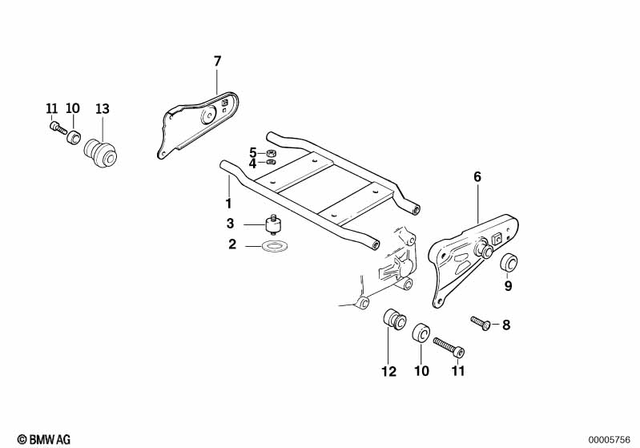 52531453322 - Frame and Mounting Parts: Shim -  for BMW-Motorrad Image image