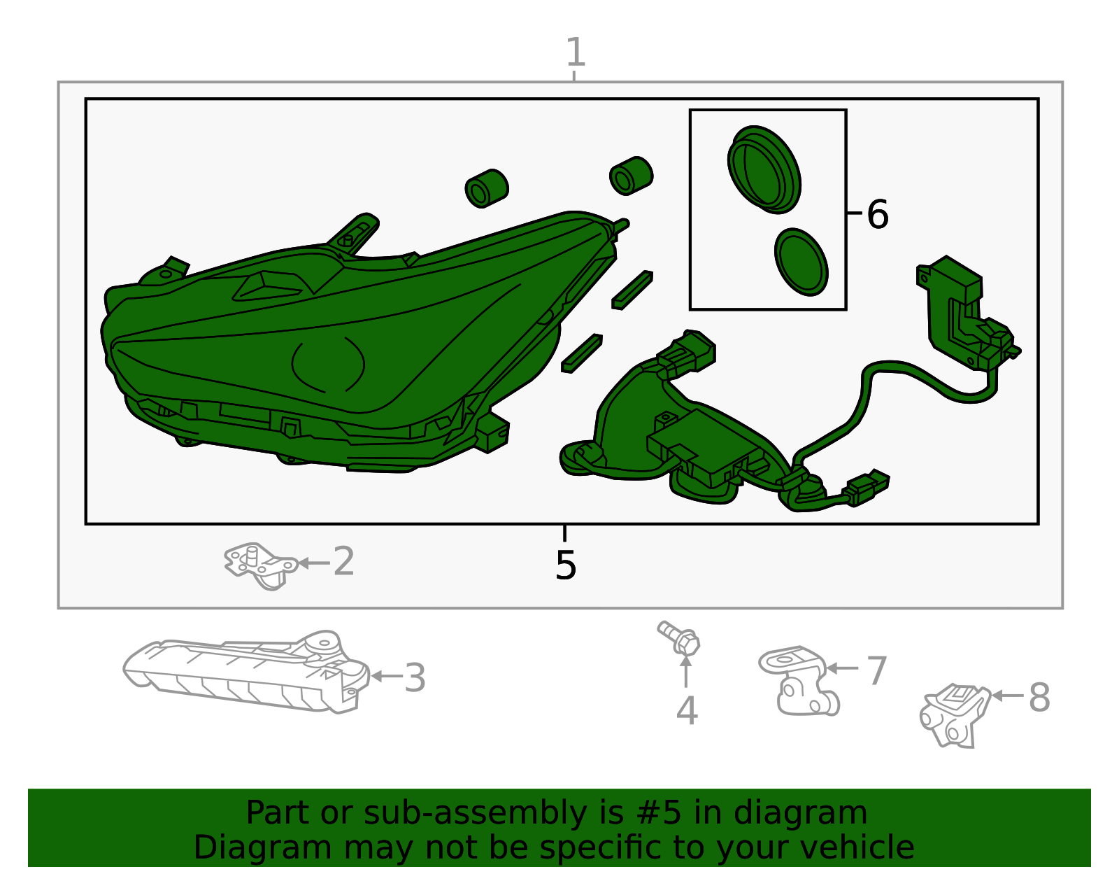 2017-2024 INFINITI Q50 Composite Headlamp 260756HH7A | Faulkner ...