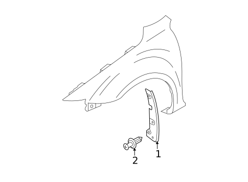 Exterior Trim - Fender for 2006 Mazda 6 #1