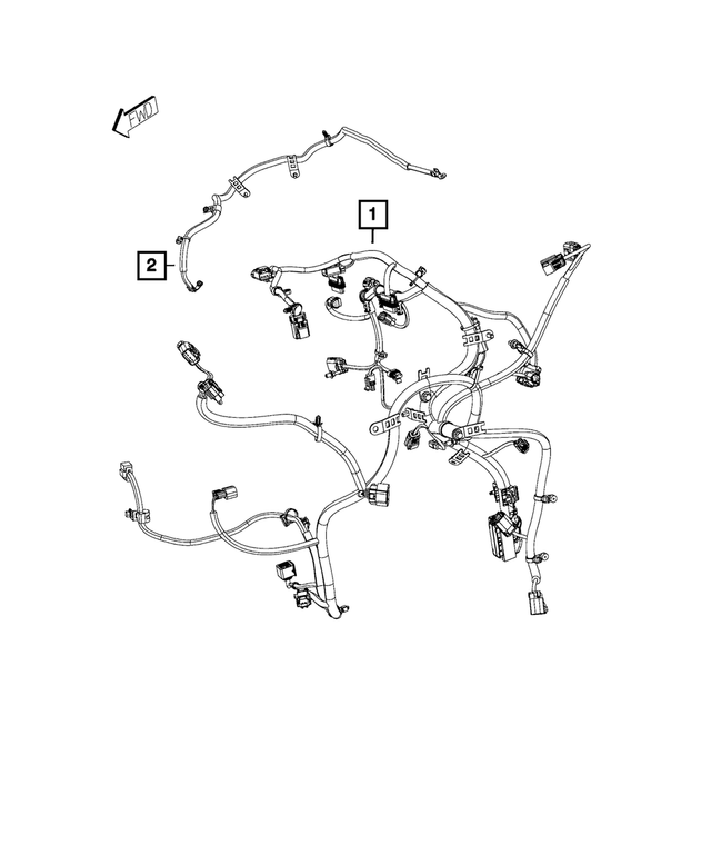 68236141AA - Electrical: Air Intake Heater Wiring for Mopar Image
