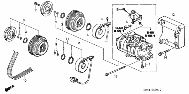 A/C Compressor for 2000 Honda Odyssey #0