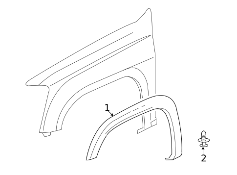 Exterior Trim - Fender for 2006 Isuzu i-350 #0