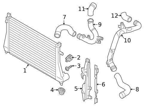 Intercooler for 2021 Volkswagen Arteon #0