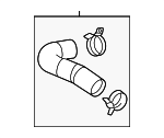 PXK71553XA - Cooling System: Water Inlet Hose for Mazda Image