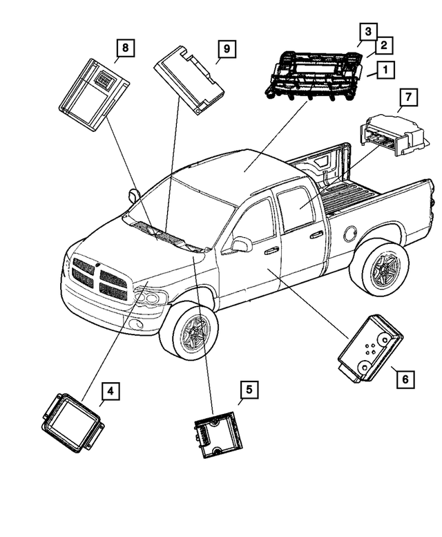56046038AB - Electrical: Overhead Console Module for Mopar Image image