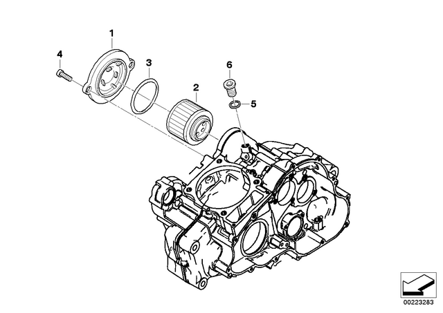 11147700193 - : Oil Filter Cover for BMW-Motorrad Image