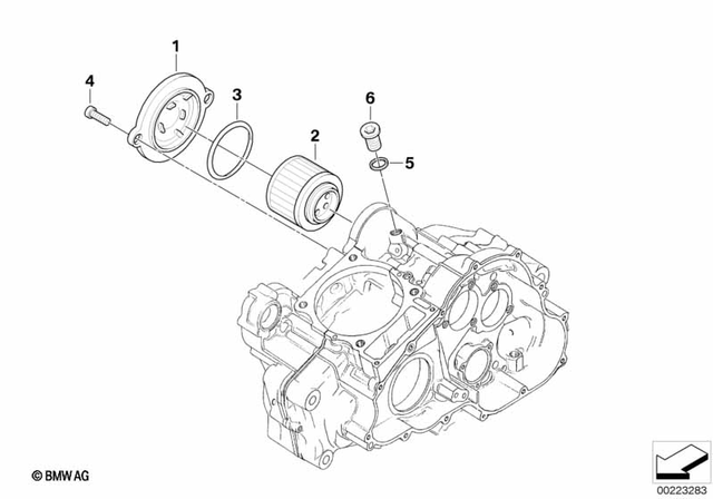 11147700193 - : Oil Filter Cover for BMW-Motorrad Image
