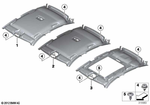 51447370538 - Vehicle Trim: Molded Headlining F Sliding Lifting Roof for BMW: 328i, 328iX, 330iX, 335iX, 340iX Image image