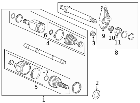 Drive Axles for 2020 Chevrolet Trax #0