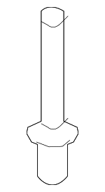 1416003133 - Body: Bumper Cover Rivet for Kia: Carnival, Forte, Forte5, K5, K900, Optima, Rio, Rondo, Sorento, Soul, Soul EV, Sportage, Stinger, Telluride Image