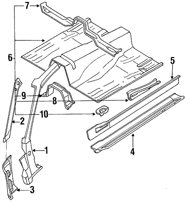 7430053F30 - : Floor Pan Assembly for Nissan Image