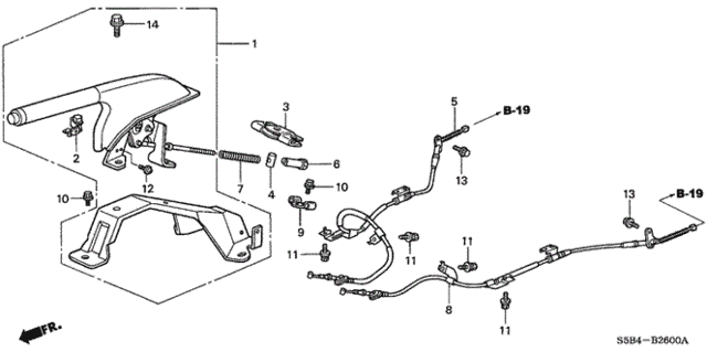 Parking Brake (1) for 2003 Honda Civic #0
