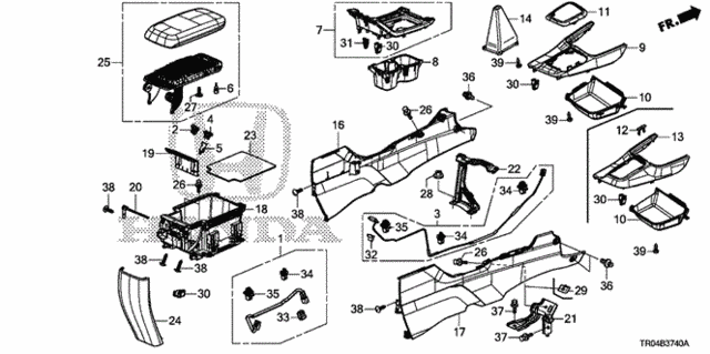 Console for 2012 Honda Civic #0