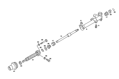 Steerg. Column Jacket Tube & Steerg. Shaft for 1990 Mercedes-Benz 190E #1
