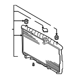 2001-2004 Hyundai Santa Fe - Radiator Assembly