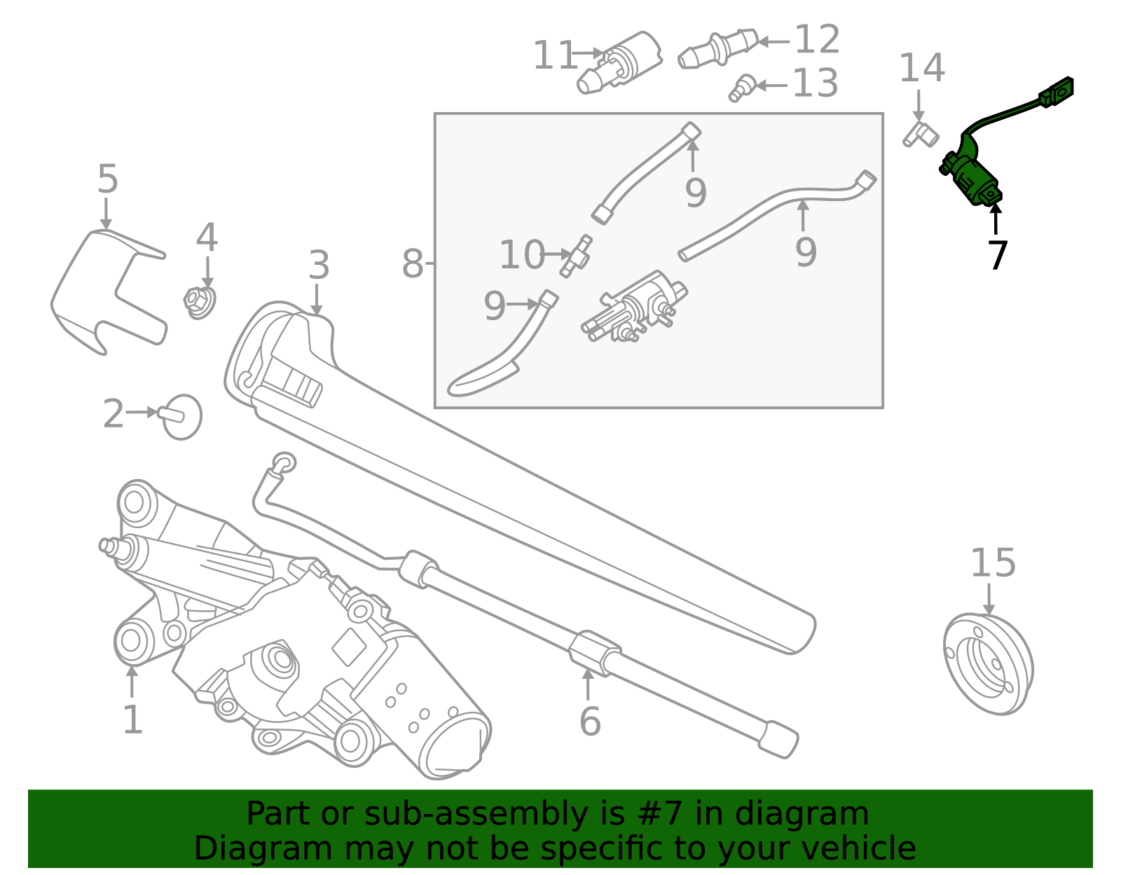 2025-2026 Volvo EX90 Washer Nozzle 32282922 | OEM Parts Online
