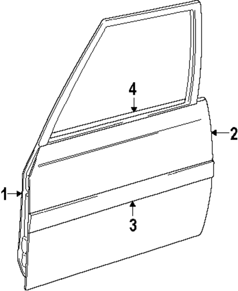 Exterior Trim - Door for 1992 Nissan Sentra #0