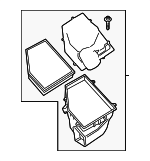 13718577140 - : Air Cleaner Assembly for BMW: 530e, 530e xDrive, 530i, 530i xDrive, 540i, 540i xDrive Image