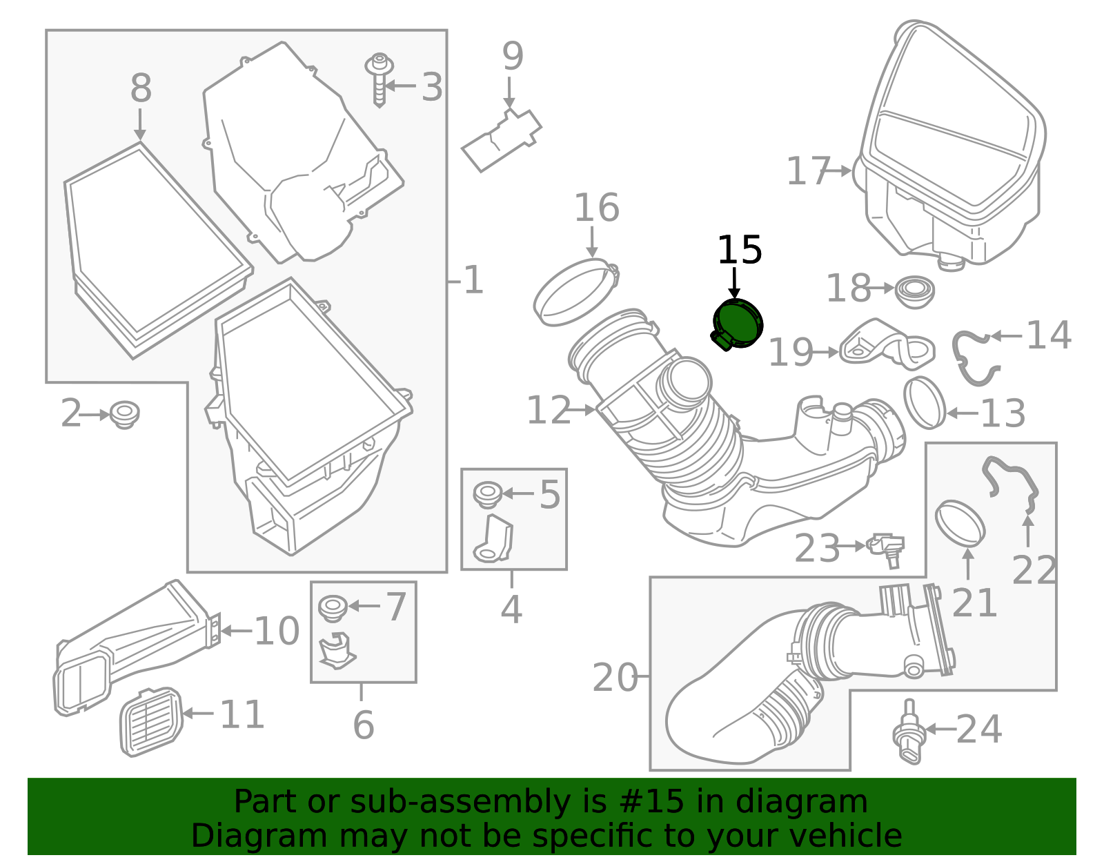 13718651956 - 2017-2025 BMW Intake Tube Clamp (13-71-8-651-956) | BMW ...