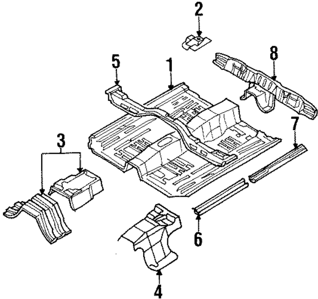 7435040U00 - Body: Mount Bracket for Infiniti Image