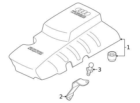 Engine Appearance Cover for 2007 Audi A4 Quattro #0