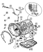 4799613AB - Automatic Transmission Multi-Speed: Transmission Case for Dodge: Dakota, Durango, Ram 1500, Ram 2500, Ram 3500 | Jeep: Commander, Grand Cherokee, Liberty Image