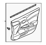 83550TR3A31ZD - : 2013 Honda Civic - Lining Assembly L Front Door (Type A) for Honda: Civic Image
