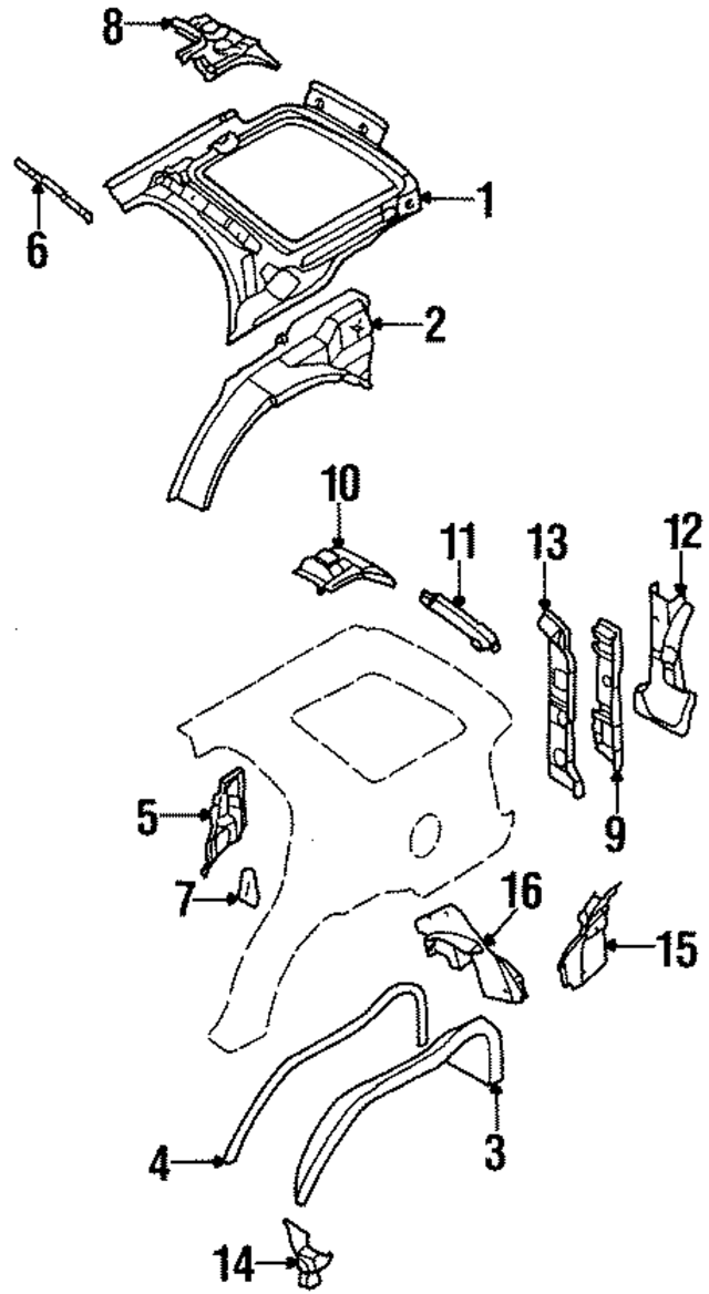 8971243323 - : Wheel Housing Side Panel for Honda Image