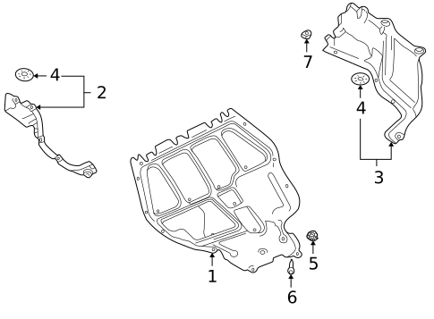 Splash Shields for 2001 Volkswagen Golf #0