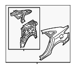 702003VA00 - Body: Quarter Panel Assembly for Hyundai Image