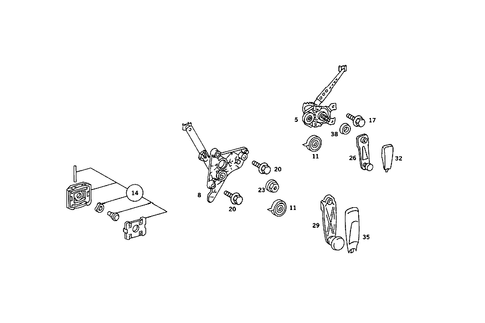 Window Regulator for 1985 Mercedes-Benz 380SE #3