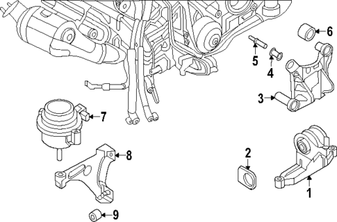 Engine Mounting for 2024 Porsche 718 Spyder #0
