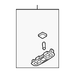 4L0947111B12T - Body: Dome Lamp for Audi: A6, A6 Quattro, Q7, S6 Image