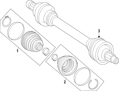 Axle Shafts & Joints for 2022 Mercedes-Benz EQS 580 #0