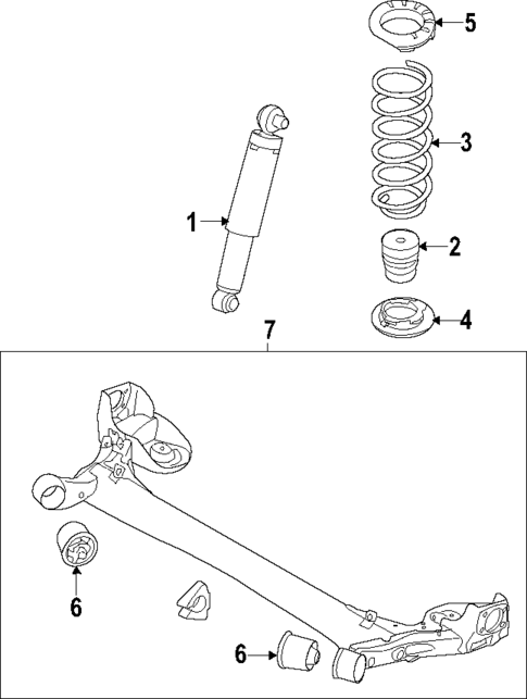 Rear Suspension for 2014 Hyundai Elantra Coupe #1
