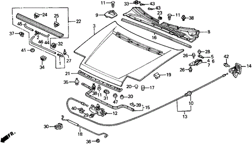 Hood for 1988 Honda Prelude #0