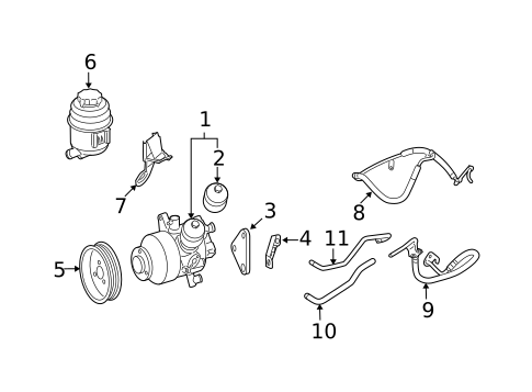 Brackets, Flanges & Hangers for 2008 Mercedes-Benz CL65 AMG #0
