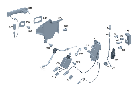 Rear Locking System for 2008 Mercedes-Benz G500 #0
