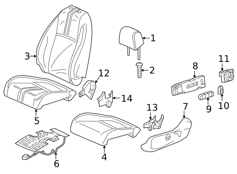 Driver Seat Components for 2025 Acura Integra #0
