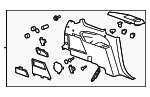 23389786 - Body: Quarter Trim Panel for GM Image
