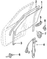 E8BZ6121410B - Body: Glass for Ford: Festiva Image