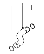 3B0145828G - Cooling System: Connector Hose for Volkswagen Image