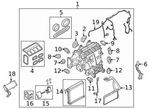 Evaporator & Heater Components for 2021 Land Rover Defender 110 #2