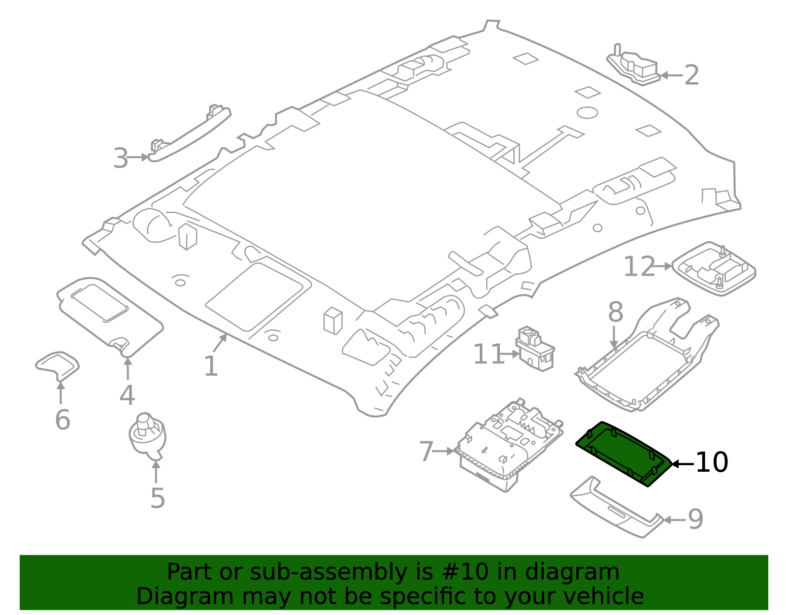 2019-2025 Nissan Console Trim Panel 26497-6CA0A | OEM Parts Online