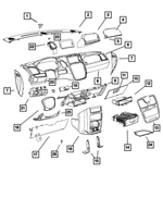 5028738AB - Interior Trim: Instrument Panel Cap for Mopar Image