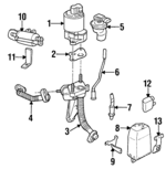 10294327 - Emission System: Vent Valve Bracket for Oldsmobile: Intrigue | Pontiac: Grand Prix Image