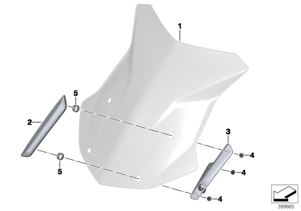 リクエスト品 46638557868 - Windshield, High 2013-2024 BMW-Motorrad | BMW