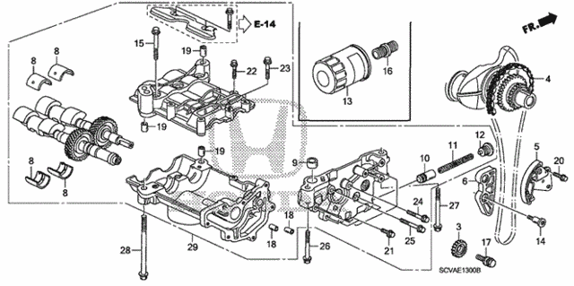 Oil Pump for 2007 Honda Element #0
